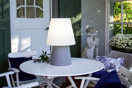 Lampa solarna No.1 zewnętrzna ogrodowa przenośna 2900K Biała ciepła 60cm, szary 32528S