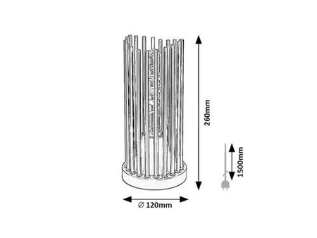 Lampa stołowa Rabalux Roxas 74021 czarny matowy