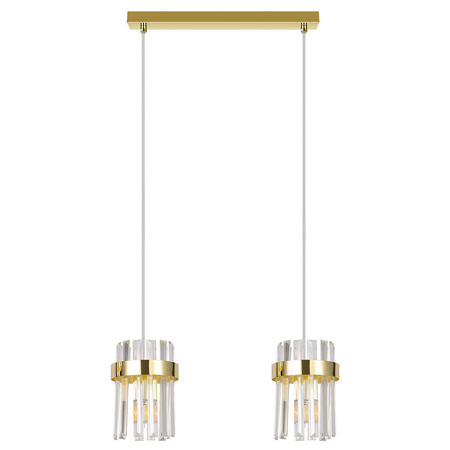 Light Prestige Lampa wisząca Vetro złota 2xE14 LP-2910/2L GD