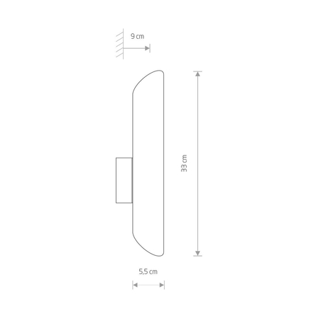 Kinkiet EYE WALL CUT Nowodvorski 7994 czarny