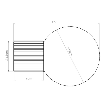 Sollux Lighting Kinkiet HALO czarny IP44 SL.1712