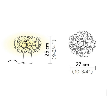 Lampa stołowa Slamp CLIZIA - MAMA NON MAMA BLACK S CLITS00BNM00000000EU czarny