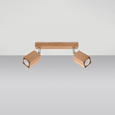 Sollux Lighting Plafon KEKE 2 dąb SL.1036