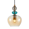 Lampa wisząca Italux PND-30263-1A-BRO-AMB Złoty, bursztynowy