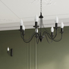 Sollux Lighting Żyrandol MINERWA 5 czarny SL.0218