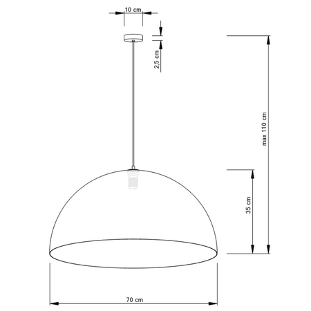 Lampa wisząca Sigma 30132 Sfera 70