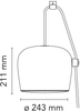 Lampa wisząca Flos F0092009 Aim Biała + kabel/wtyczka
