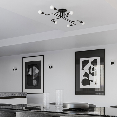 Sollux Lighting Kinkiet VECTOR czarny SL.1445