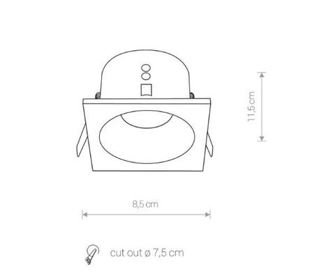 Oprawa podtynkowa Nowodvorski 8370 Delta