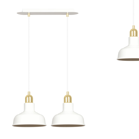 Lampa wisząca IBOR 2 WHITE Emibig 1043/2 biały