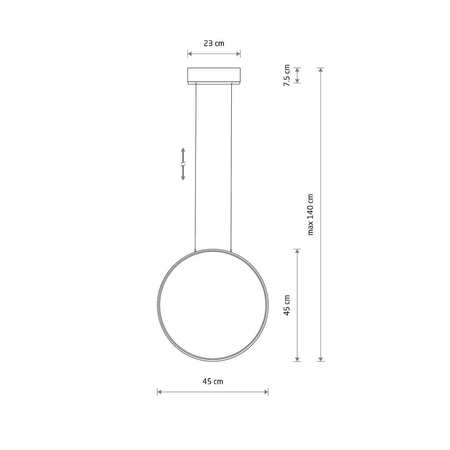 Lampa sufitowa CIRCOLO LED S Nowodvorski 10860 czarny