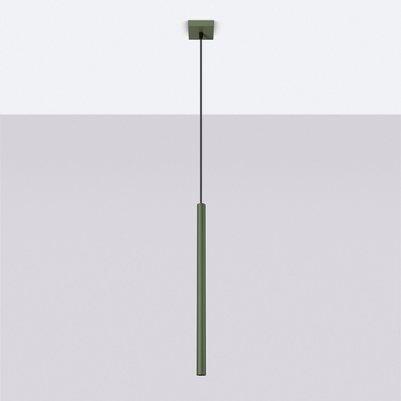 Sollux Lighting Lampa wisząca PASTELO 1 zielona oliwka SL.1518