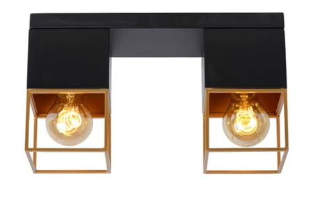 Lampa sufitowa Lucide RIXT 21120/02/30 czarny/złoty