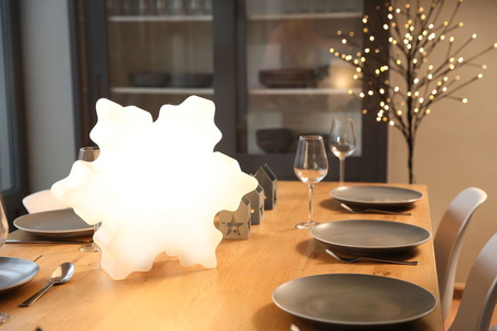 Śnieżynka LED Lampa zewnętrzna ogrodowa 2700K Biała ciepła Ø40cm 32065W biały