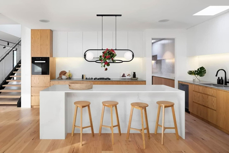 Lampa wisząca FINESTRA Kaja K-4961 biały/czarny