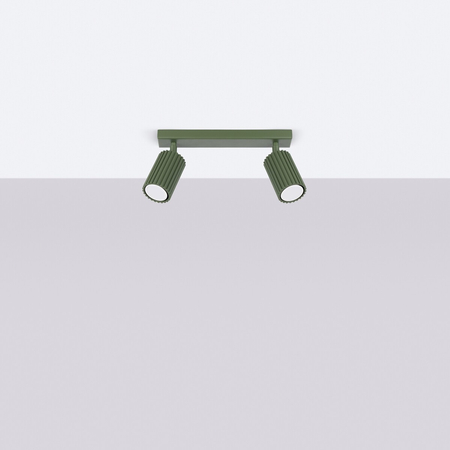 Sollux Lighting Plafon KARBON 2 zielony oliwkowy SL.1618