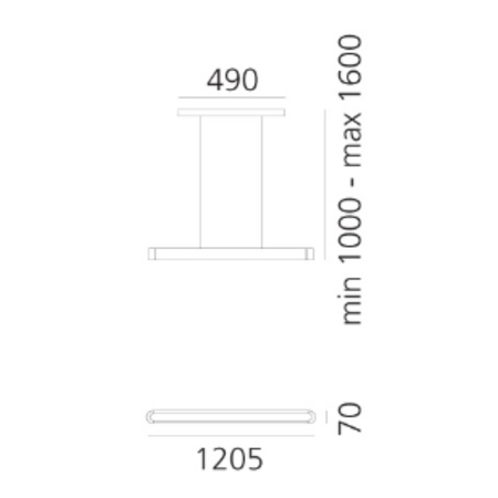 Lampa wisząca Artemide 1923010A Talo 120 LED