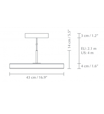Lampa wisząca Umage 2422 Asteria nuance rose