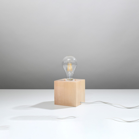 Sollux Lighting Lampa biurkowa ARIZ naturalne drewno SL.0677