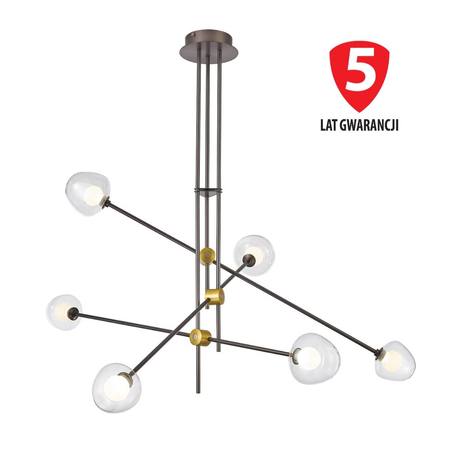 Żyrandol Italux PND-201883-6 Romily