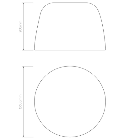 Lampa sufitowa Astro Taiko 300 1456005 Matowy Biały