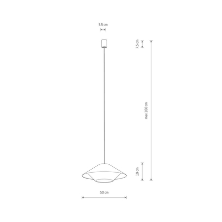 Lampa wisząca Nowodvorski JAPANDI S 11156 Naturalne drewno Biały