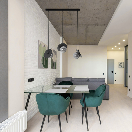 Lampa wisząca Kaja FERMI K-5384 czarny, grafitowy