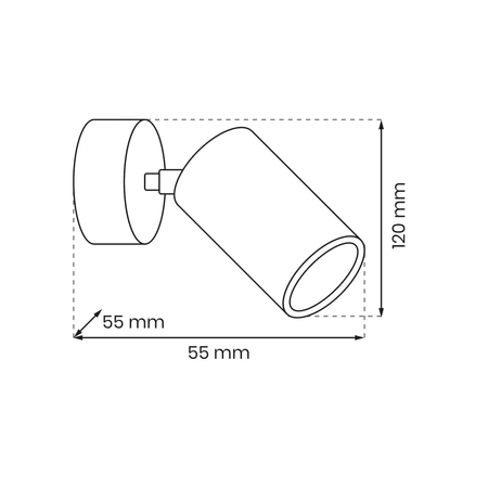 Milagro Kinkiet Hudson 1xGU10 Biały MLP8801 BIAŁY