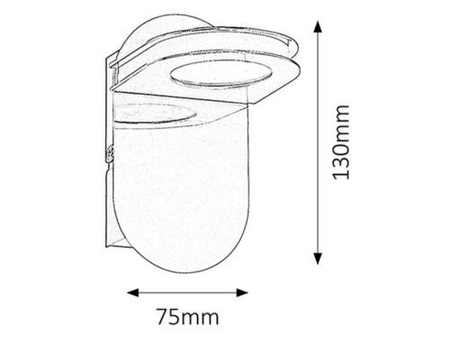 Lampa łazienkowa Rabalux Breda 5741 chrom