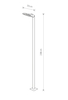 Lampa PATHWAY LED M black 9252 Nowodvorski Lighting