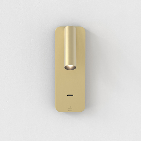 Kinkiet Astro Enna Surface USB A+C 1058247 Matowy Złoty