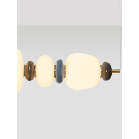 Lampa wisząca Luces Exclusivas FELANZO LE45243 złoty i odcienie złota, niebieski