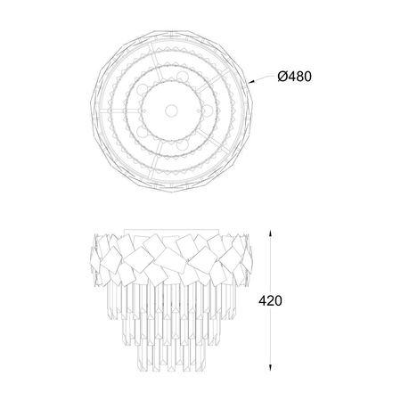 Żyrandol Zuma Line C0506-06A-B5E3 Quasar