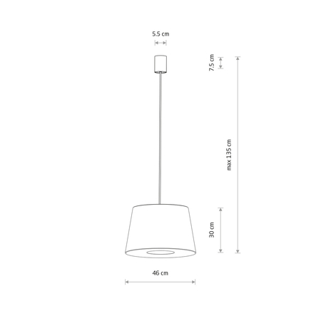 Lampa wisząca Nowodvorski TUTOIA 11682 Beż