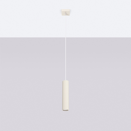 Sollux Lighting Lampa wisząca KARBON 1 beżowy SL.1592
