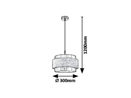 Lampa wisząca Rabalux Basil 5383 chrom satyna