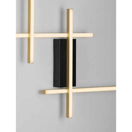 Kinkiet Luces Exclusivas BILORTA LE45470 czarny, złoty i odcienie złota