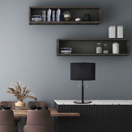 Light Prestige Lampa stołowa Fogo czarna 2xE27 LP-0304/2T BK