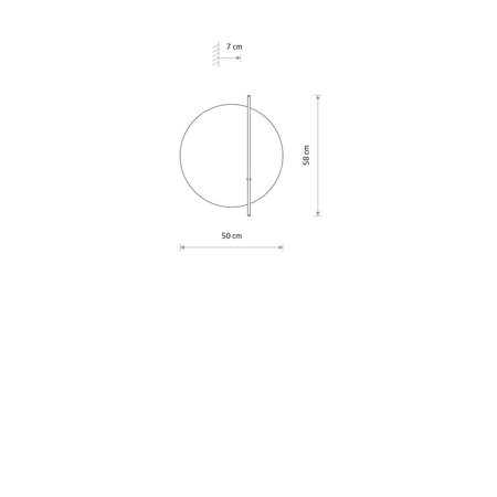 Kinkiet Nowodvorski SUNSET LED 11432 Ciemne drewno