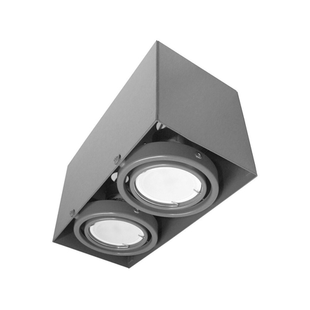 Milagro LAMPA SUFITOWA BLOCCO SZARY 2x7W GU10 LED ML843 Szary