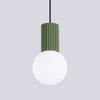 Sollux Lighting Lampa wisząca HALO 1 zielona oliwka SL.1724
