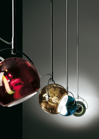 Lampa wisząca Fabbian D57A1104 Beluga Colour Giallo