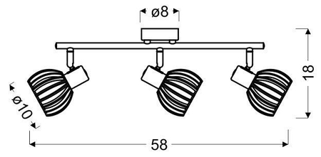 Lampa ścienna Candellux 93-68095 Atarri