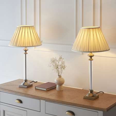 Lampa stołowa Endon Lighting Avebury 94358 chrom