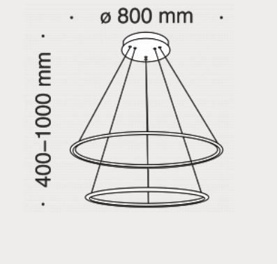Lampa wisząca Maytoni MOD877PL-L85W Nola - Biała