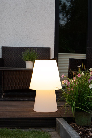 Lampa stojąca No.1 zewnętrzna ogrodowa 2700K Biała ciepła 60cm, biały 32524W