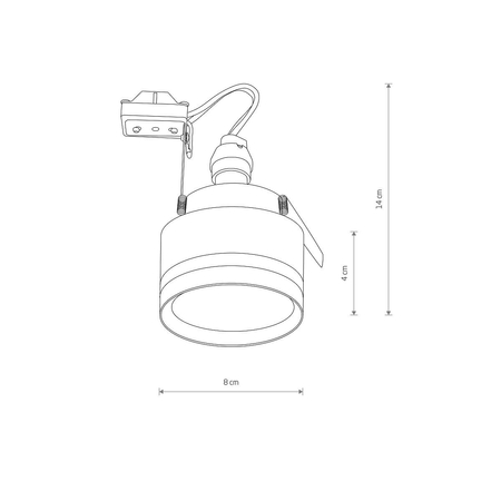 Oprawa wpuszczana MLJET Nowodvorski 10494 biały