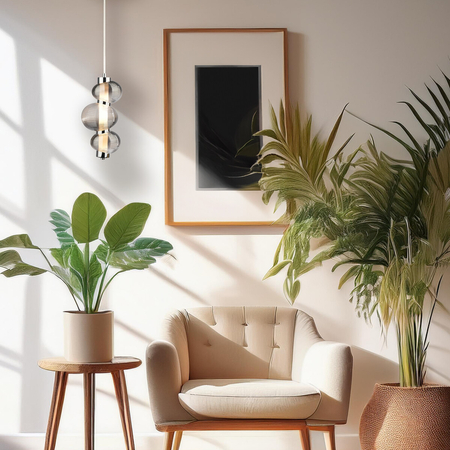 Milagro Lampa wisząca BOLLA SMOKED 12W LED ML1425 CHROM