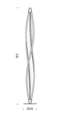 Lampa podłogowa Nemo ITWLWW21 In The Wind