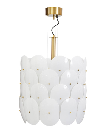 Lampa wisząca By Rydens Omlot Ø50 biały/miedziany